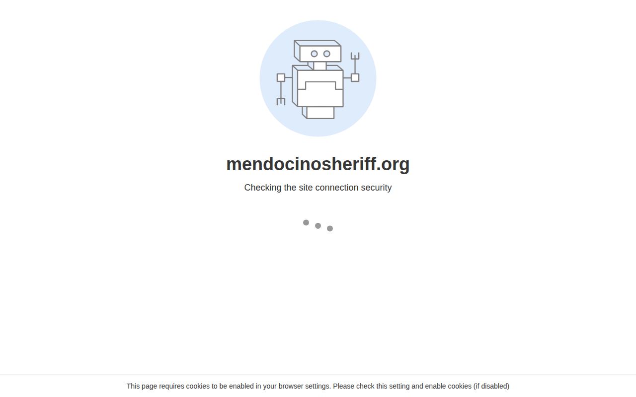 Mendocino County Sheriff's Office wanted notice and publication index